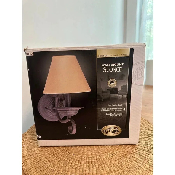 Hampton Bay Wall Mount Sconce - Picture 1 of 5